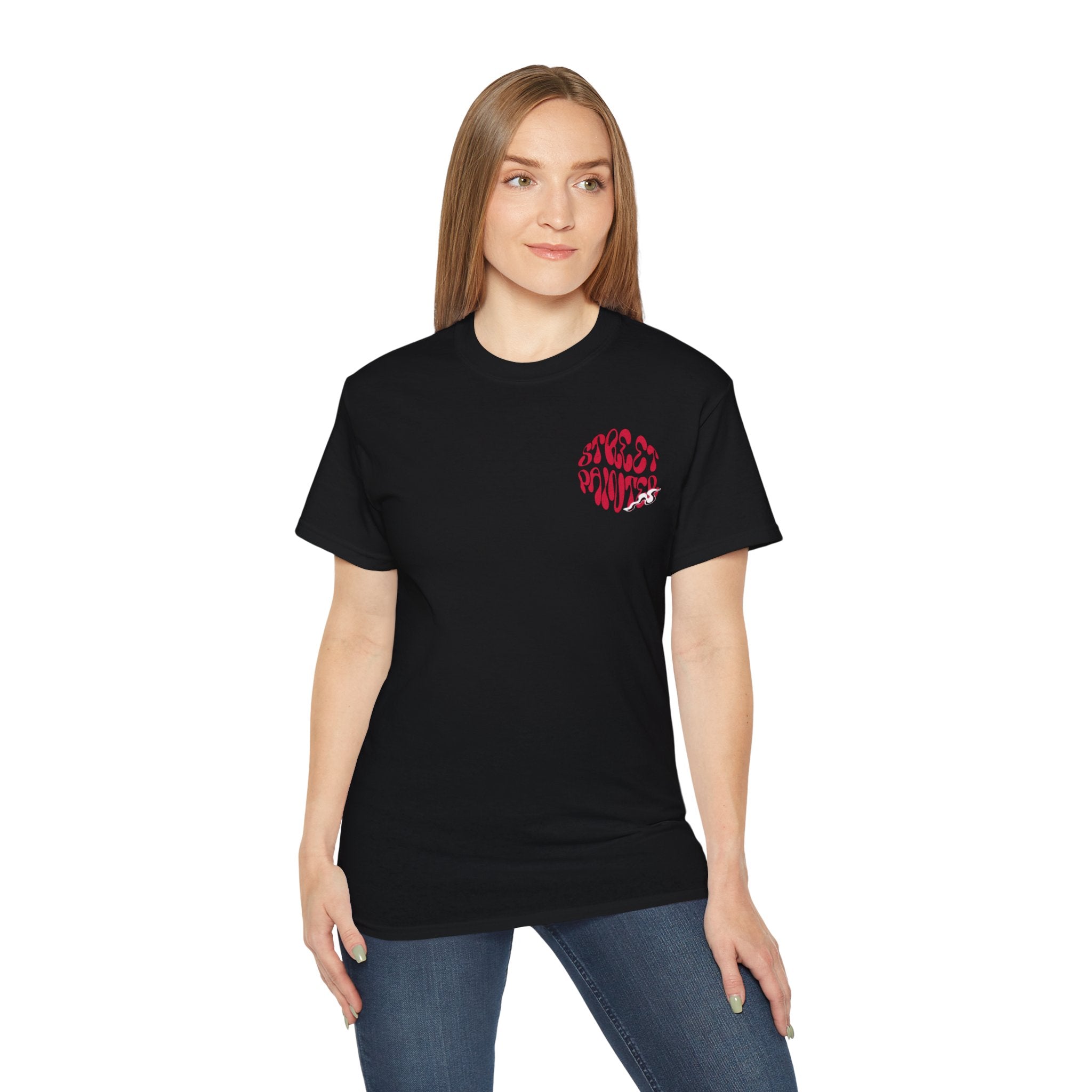 Street painters  Lip Graphic Tee — "Streetpainters Motor Club" Retro Red Logo T‑Shirt
