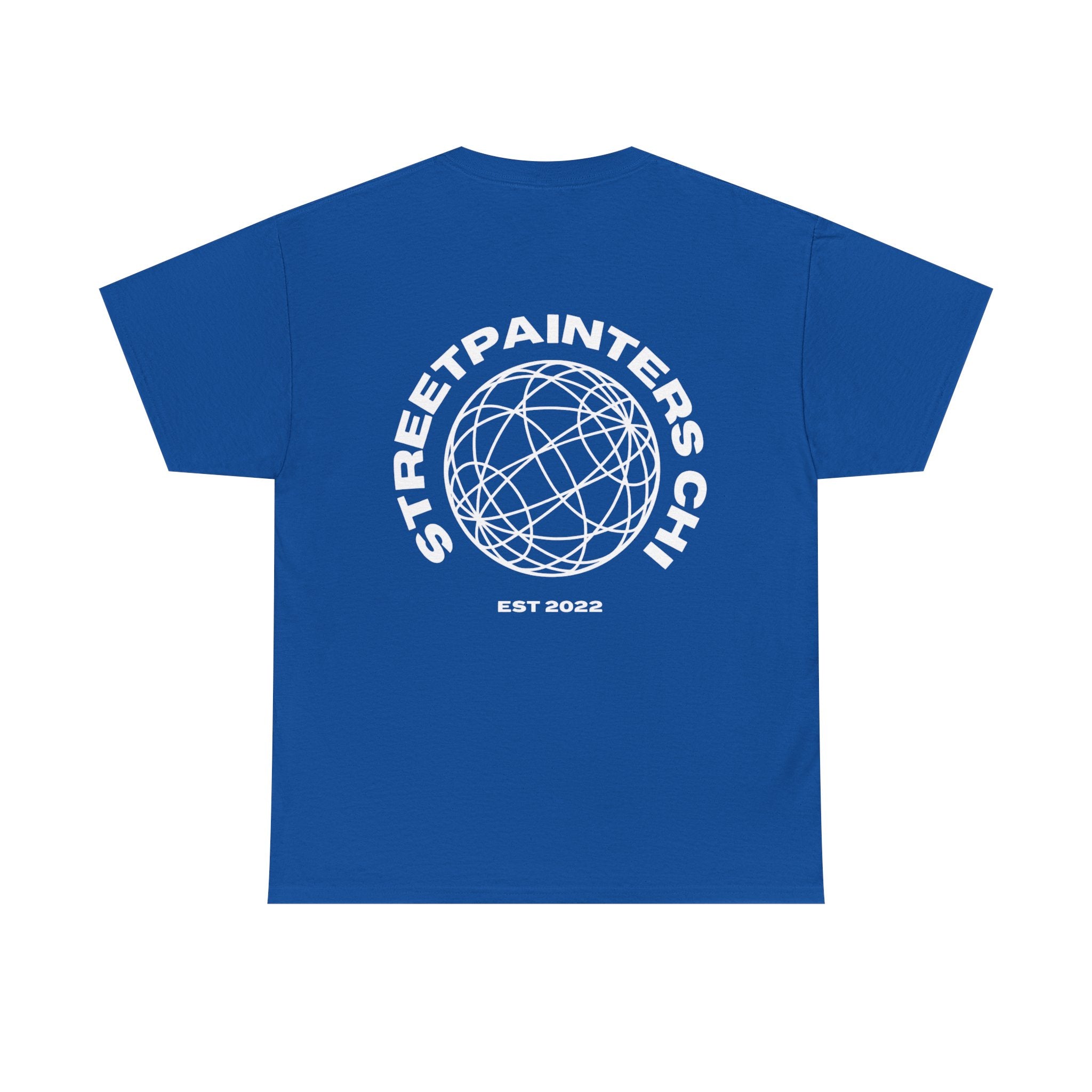 Streetpainters Club Tee — Graphic Black Globe T-Shirt (EST 2022)