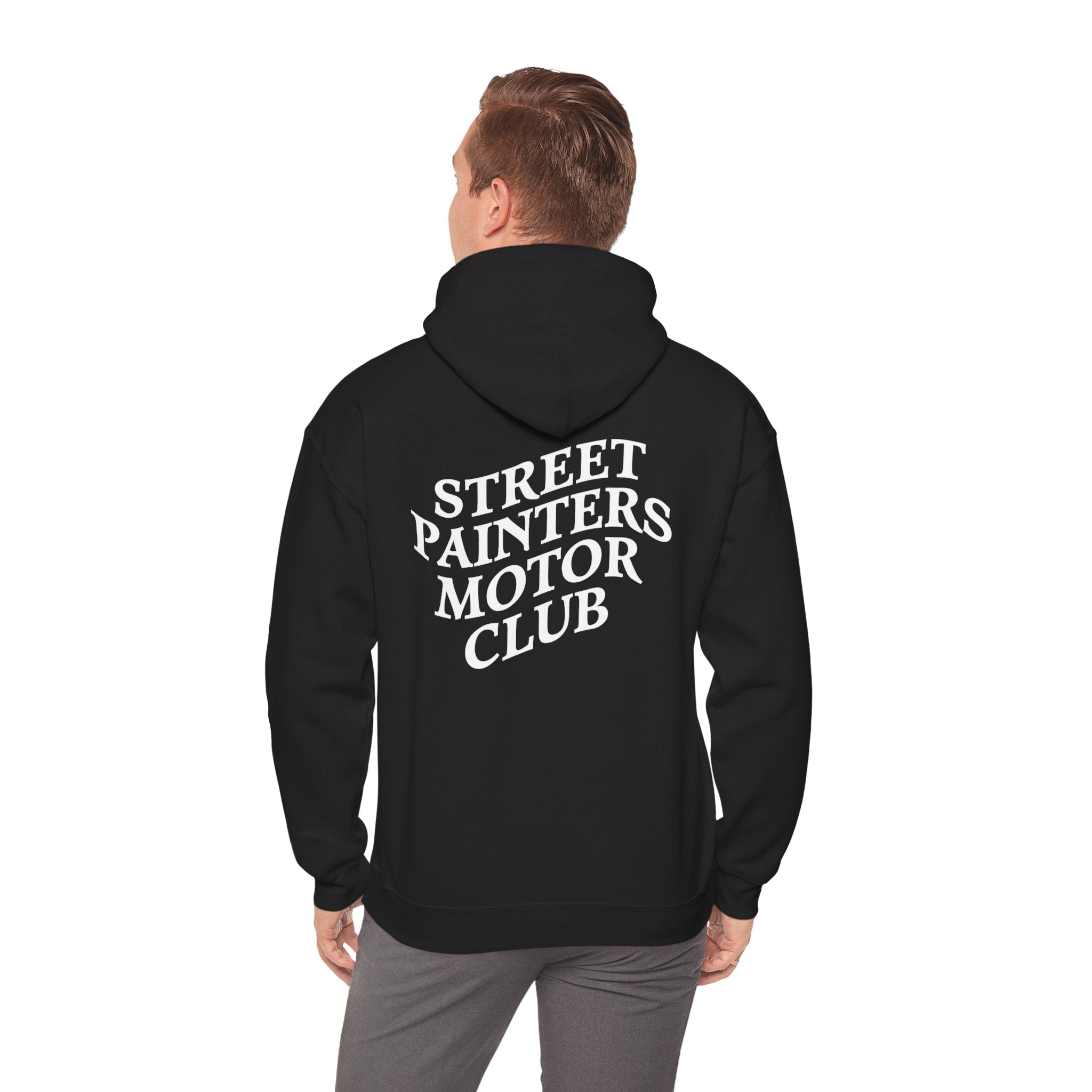 Street Painters Motor Club Hoodie | Graphic Logo Black Pullover