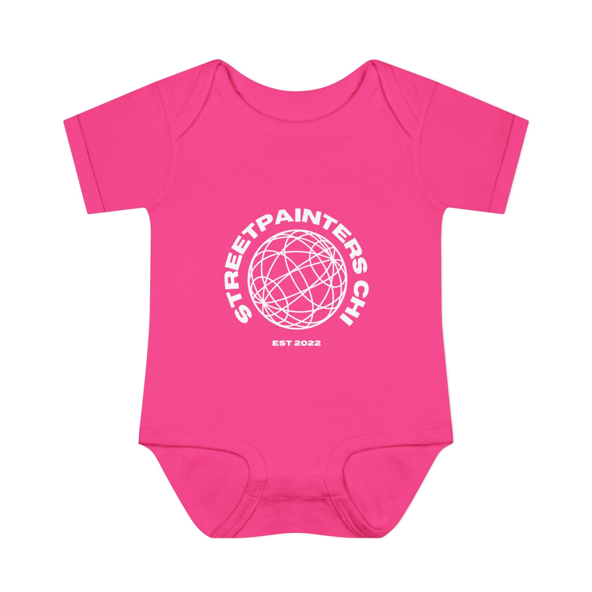Street Painters Motor Club Infant Bodysuit — Graphic Baby Onesie with Logo