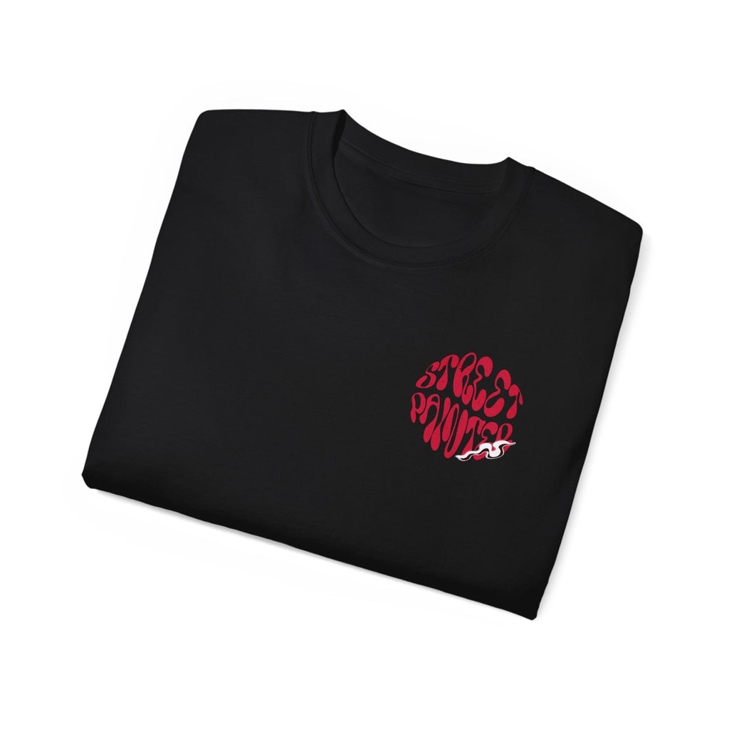 Street painters  Lip Graphic Tee — "Streetpainters Motor Club" Retro Red Logo T‑Shirt