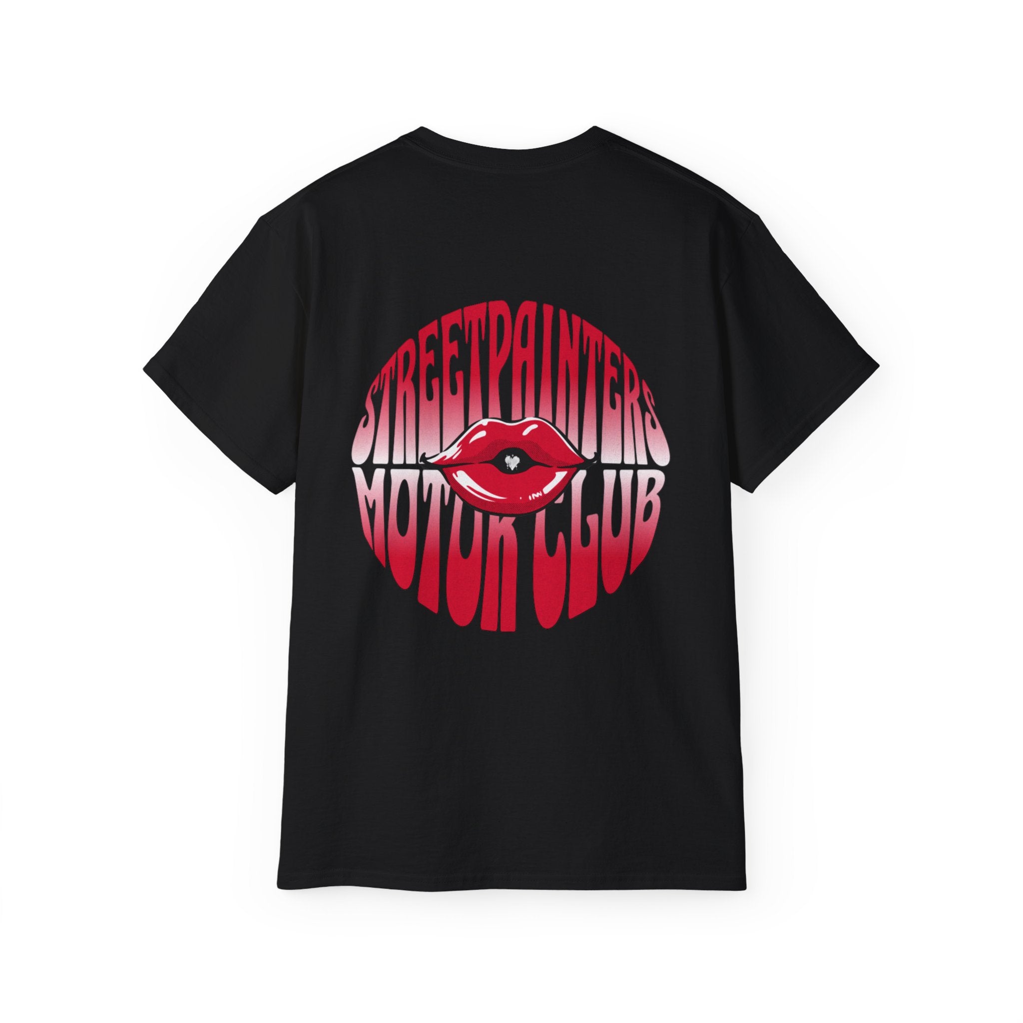 Street painters  Lip Graphic Tee — "Streetpainters Motor Club" Retro Red Logo T‑Shirt