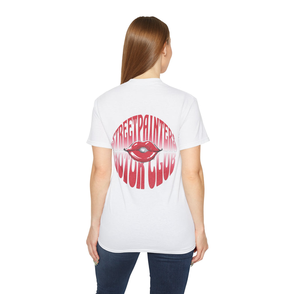 Street painters  Lip Graphic Tee — "Streetpainters Motor Club" Retro Red Logo T‑Shirt