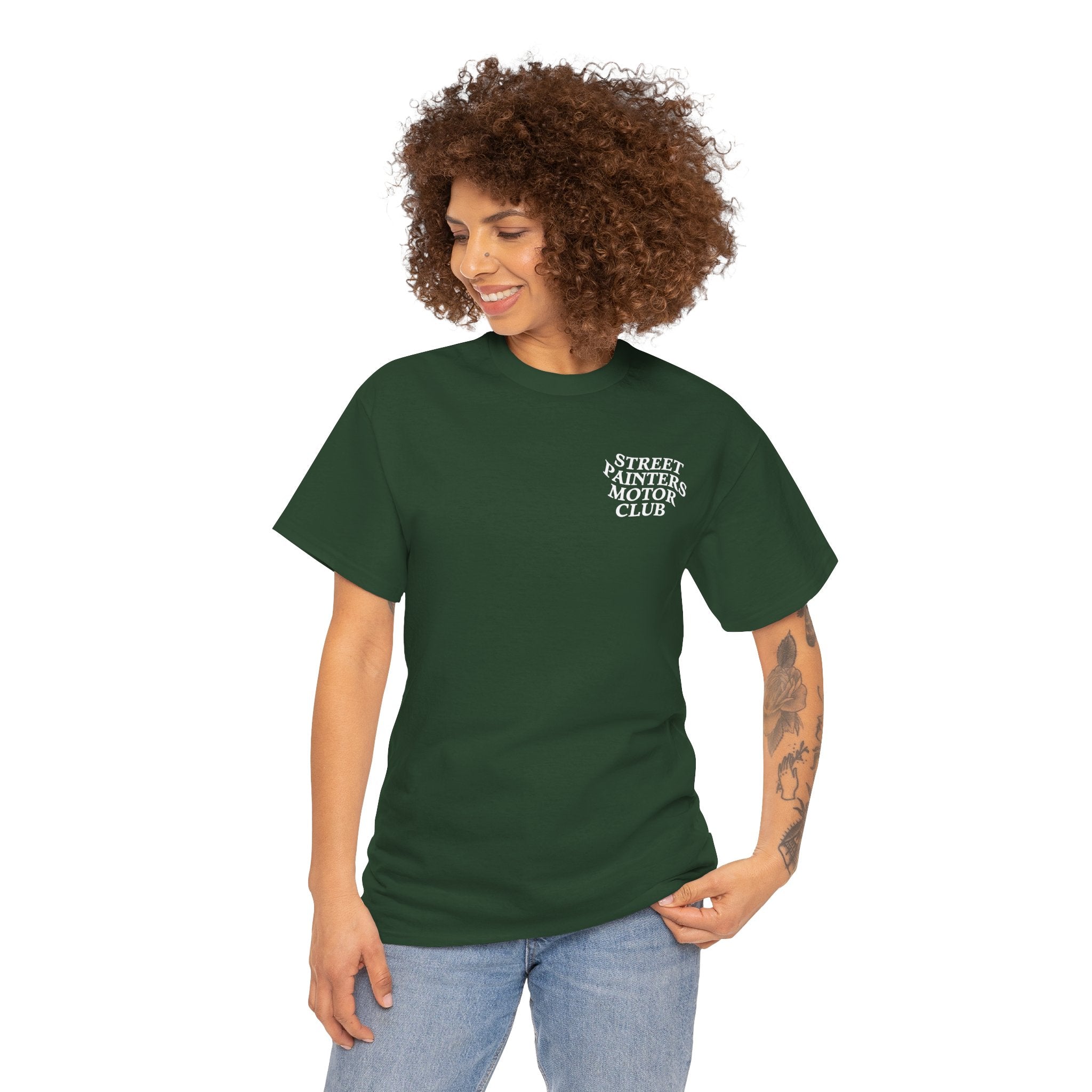 Streetpainters Club Tee — Graphic Black Globe T-Shirt (EST 2022)
