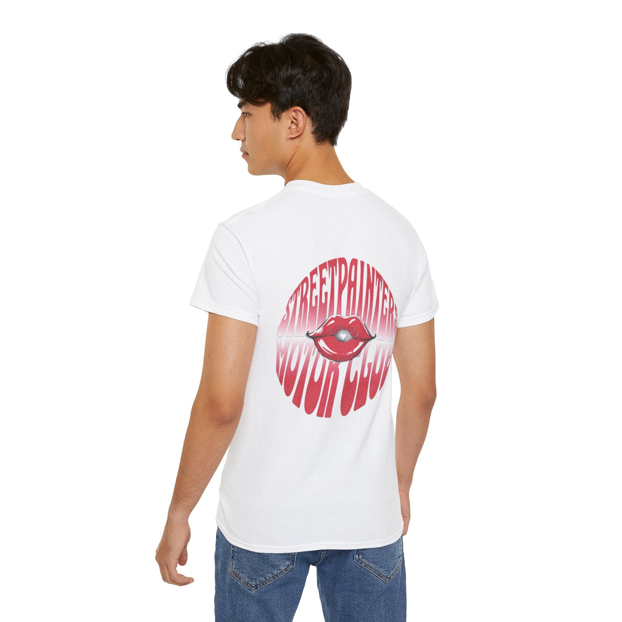 Street painters  Lip Graphic Tee — "Streetpainters Motor Club" Retro Red Logo T‑Shirt