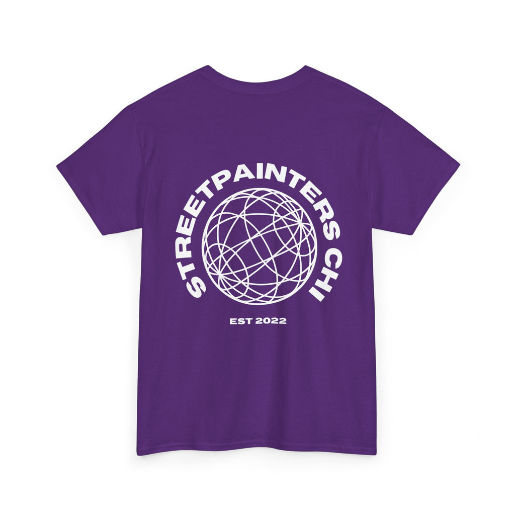 Streetpainters Club Tee — Graphic Black Globe T-Shirt (EST 2022)