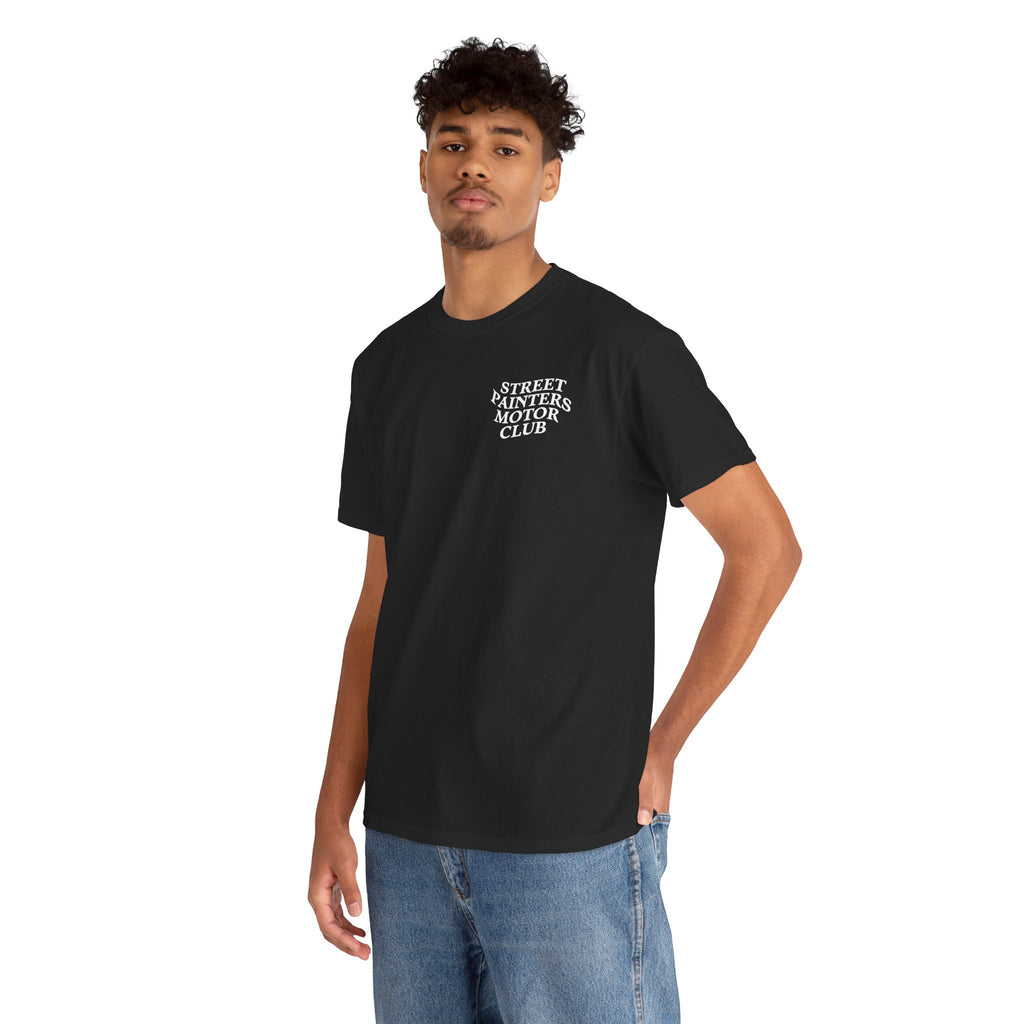 Streetpainters Club Tee — Graphic Black Globe T-Shirt (EST 2022)