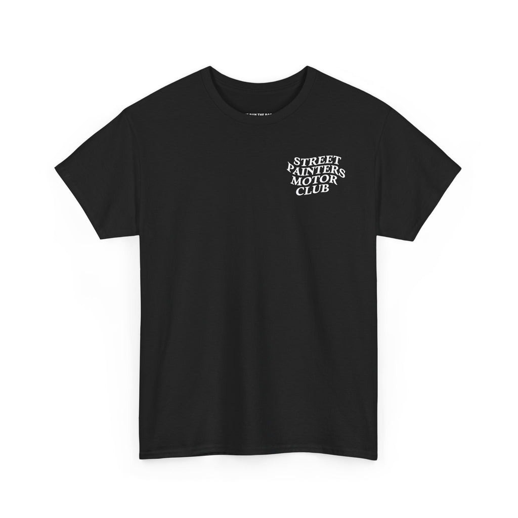 Streetpainters Club Tee — Graphic Black Globe T-Shirt (EST 2022)