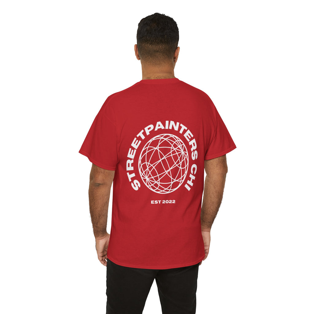 Streetpainters Club Tee — Graphic Black Globe T-Shirt (EST 2022)