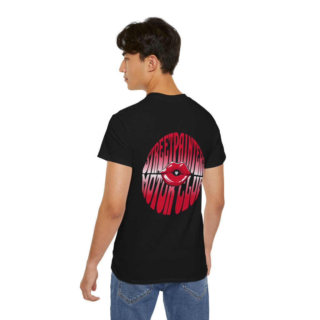 Street painters  Lip Graphic Tee — "Streetpainters Motor Club" Retro Red Logo T‑Shirt