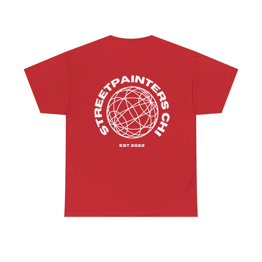 Streetpainters Club Tee — Graphic Black Globe T-Shirt (EST 2022)