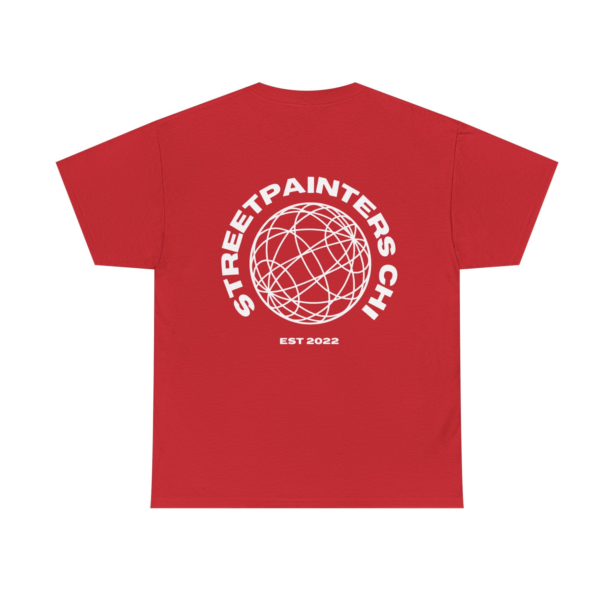 Streetpainters Club Tee — Graphic Black Globe T-Shirt (EST 2022)