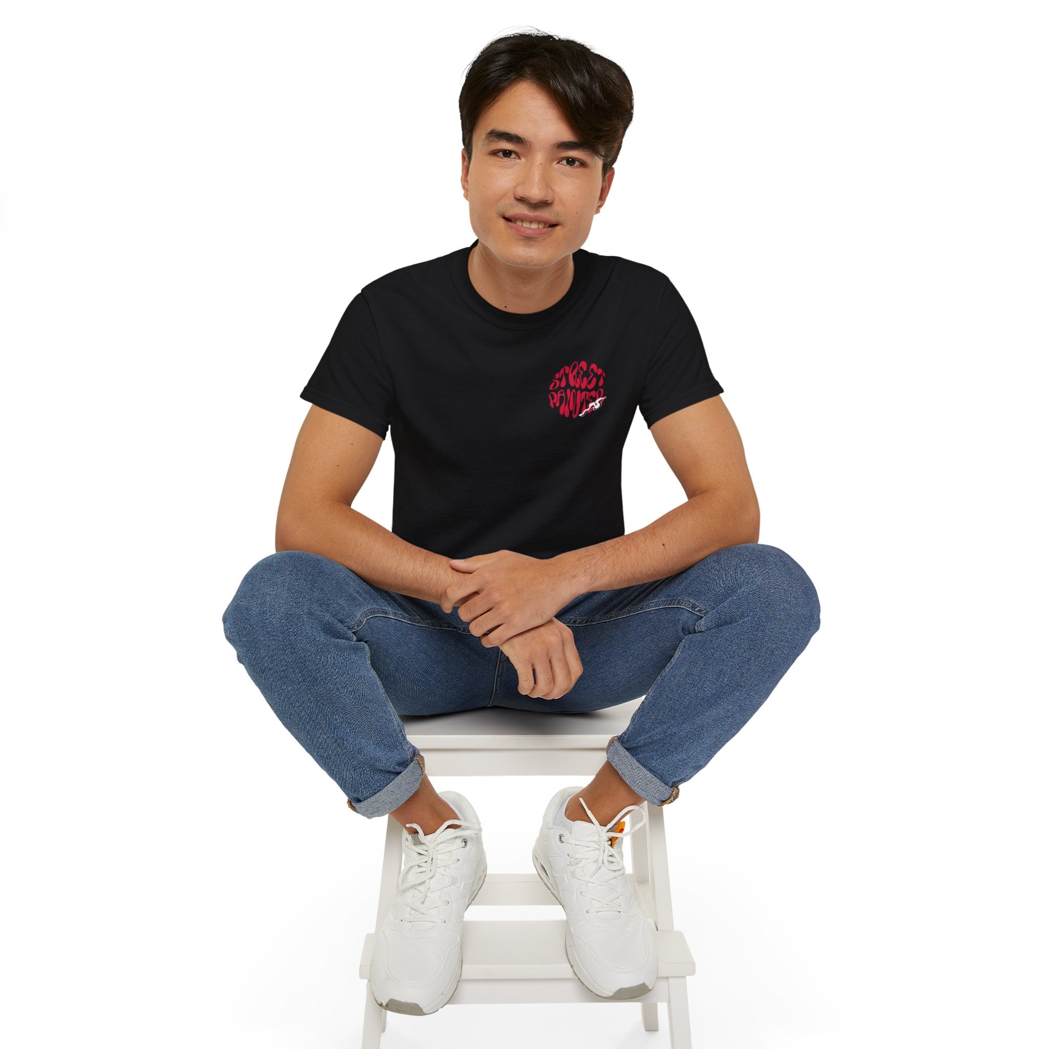 Street painters  Lip Graphic Tee — "Streetpainters Motor Club" Retro Red Logo T‑Shirt