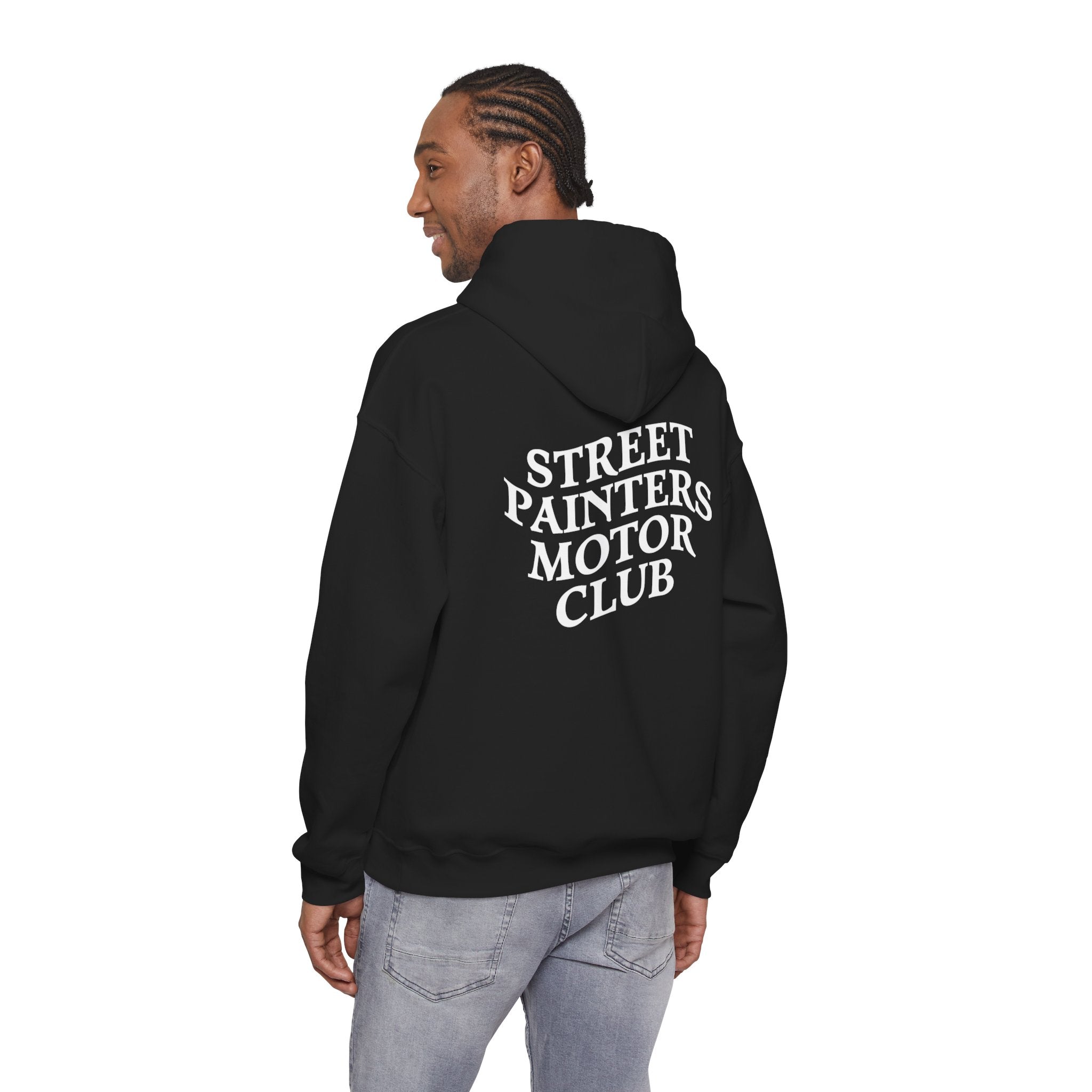 Street Painters Motor Club Hoodie | Graphic Logo Black Pullover