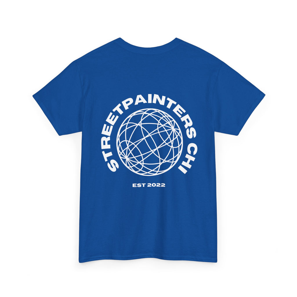 Streetpainters Club Tee — Graphic Black Globe T-Shirt (EST 2022)