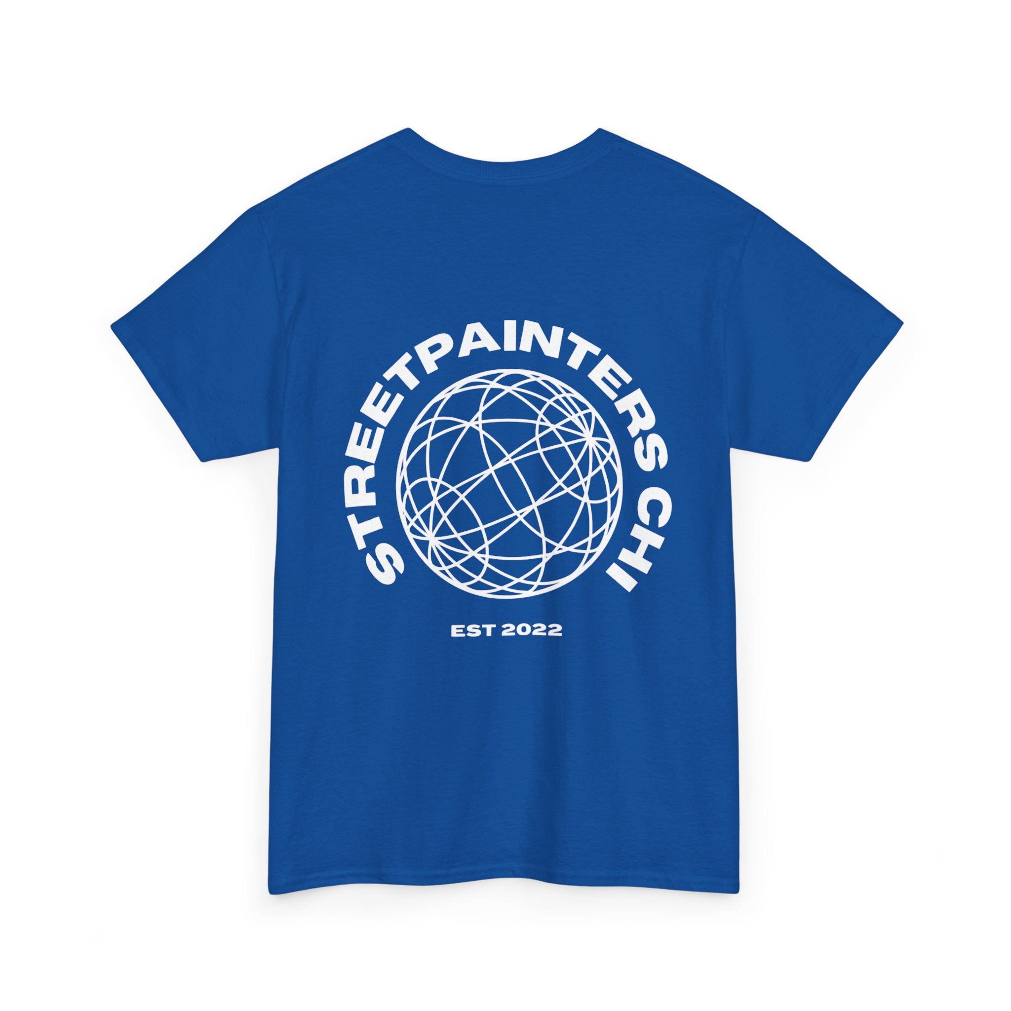 Streetpainters Club Tee — Graphic Black Globe T-Shirt (EST 2022)