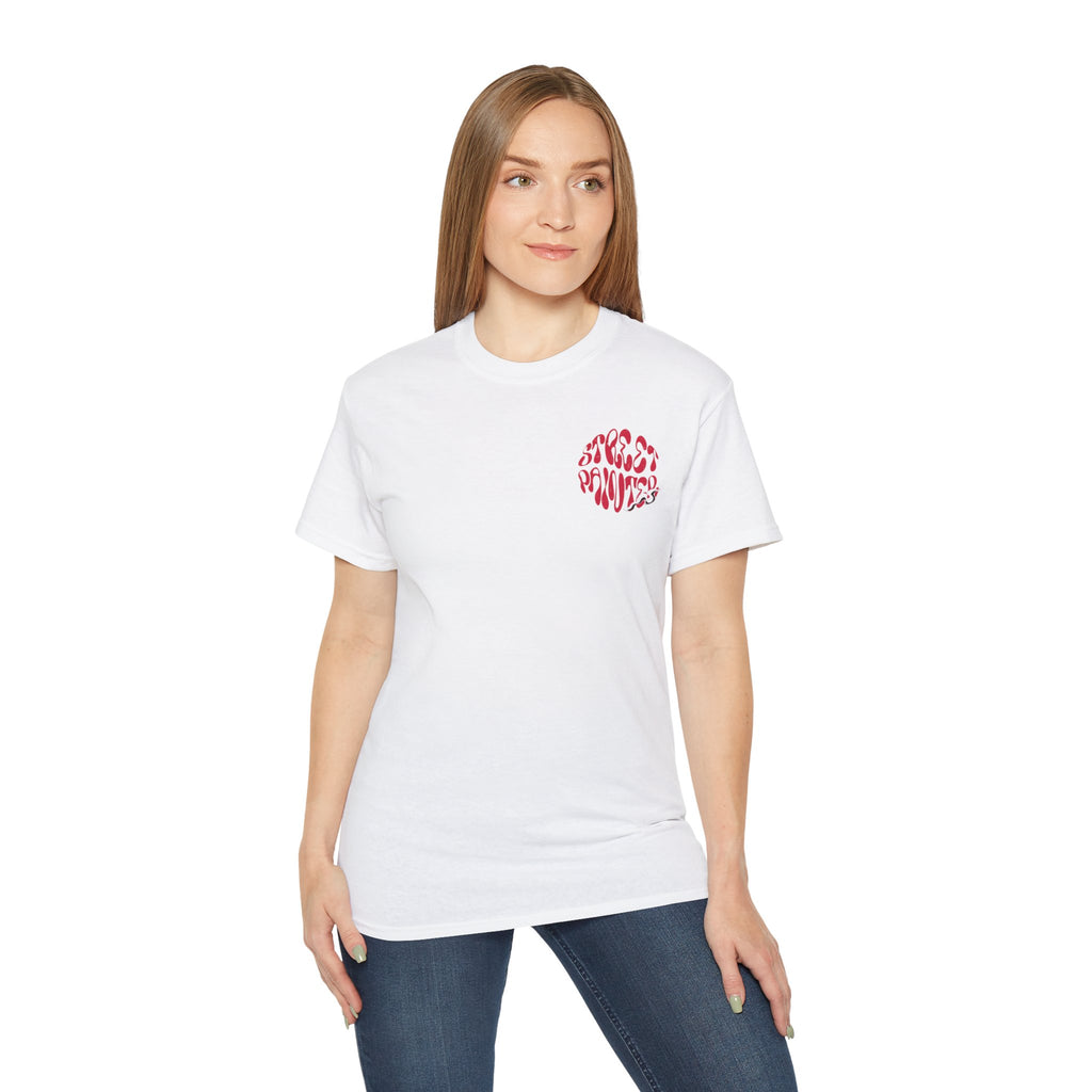 Street painters  Lip Graphic Tee — "Streetpainters Motor Club" Retro Red Logo T‑Shirt