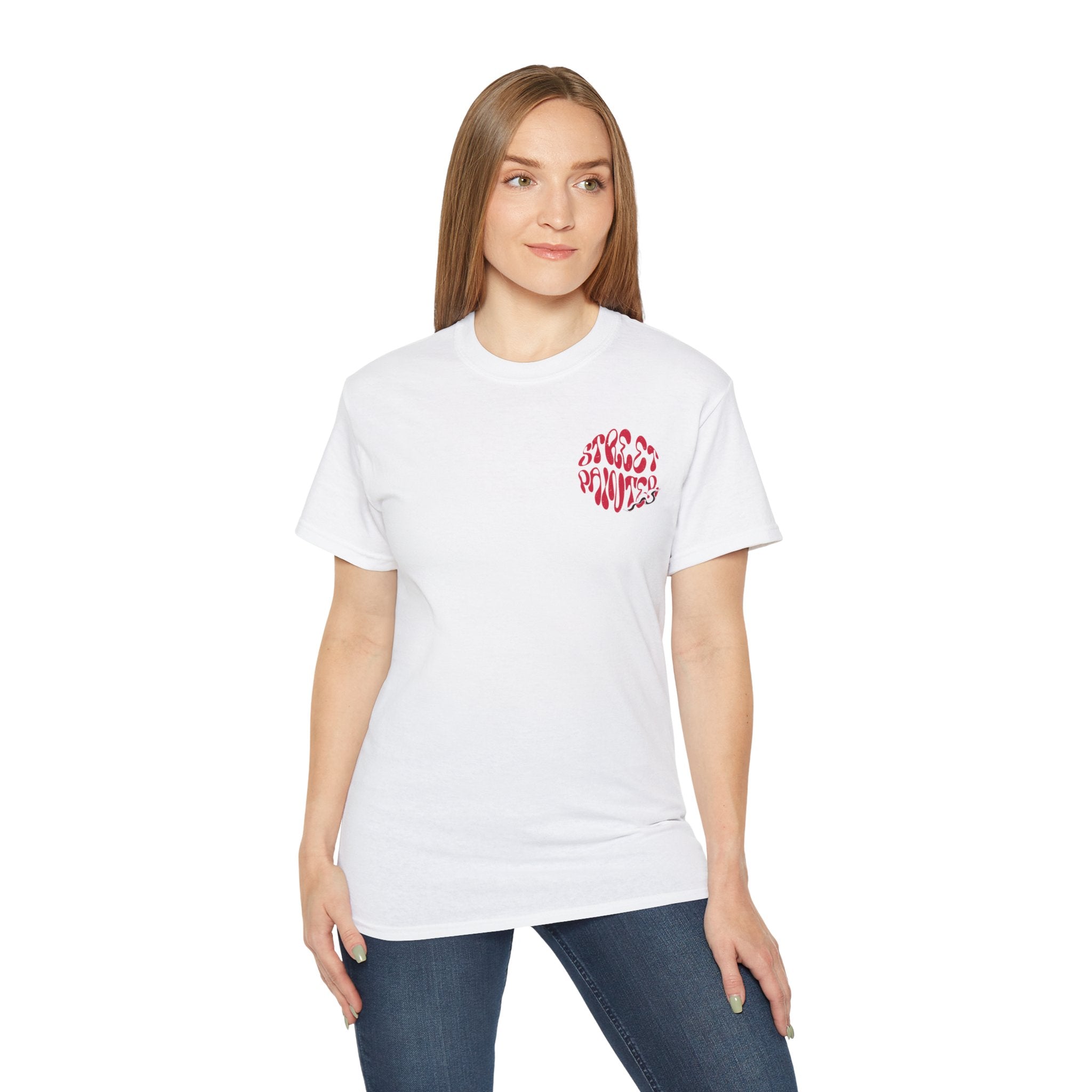 Street painters  Lip Graphic Tee — "Streetpainters Motor Club" Retro Red Logo T‑Shirt