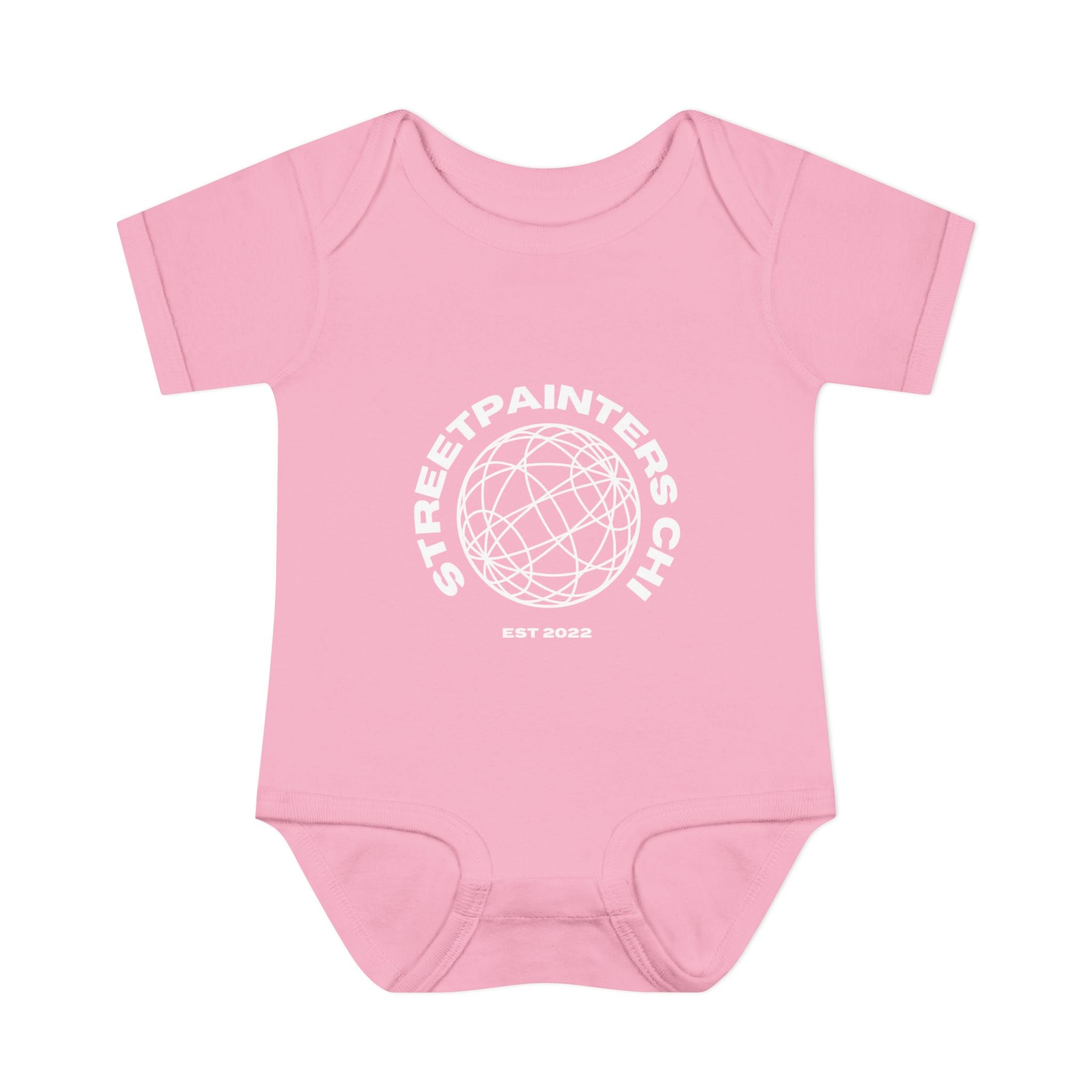 Street Painters Motor Club Infant Bodysuit — Graphic Baby Onesie with Logo