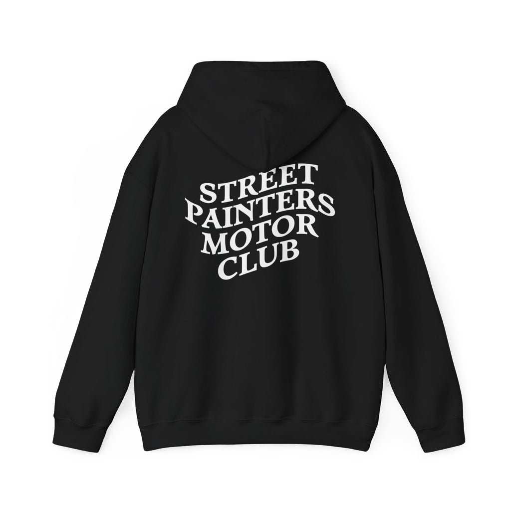 Street Painters Motor Club Hoodie | Graphic Logo Black Pullover