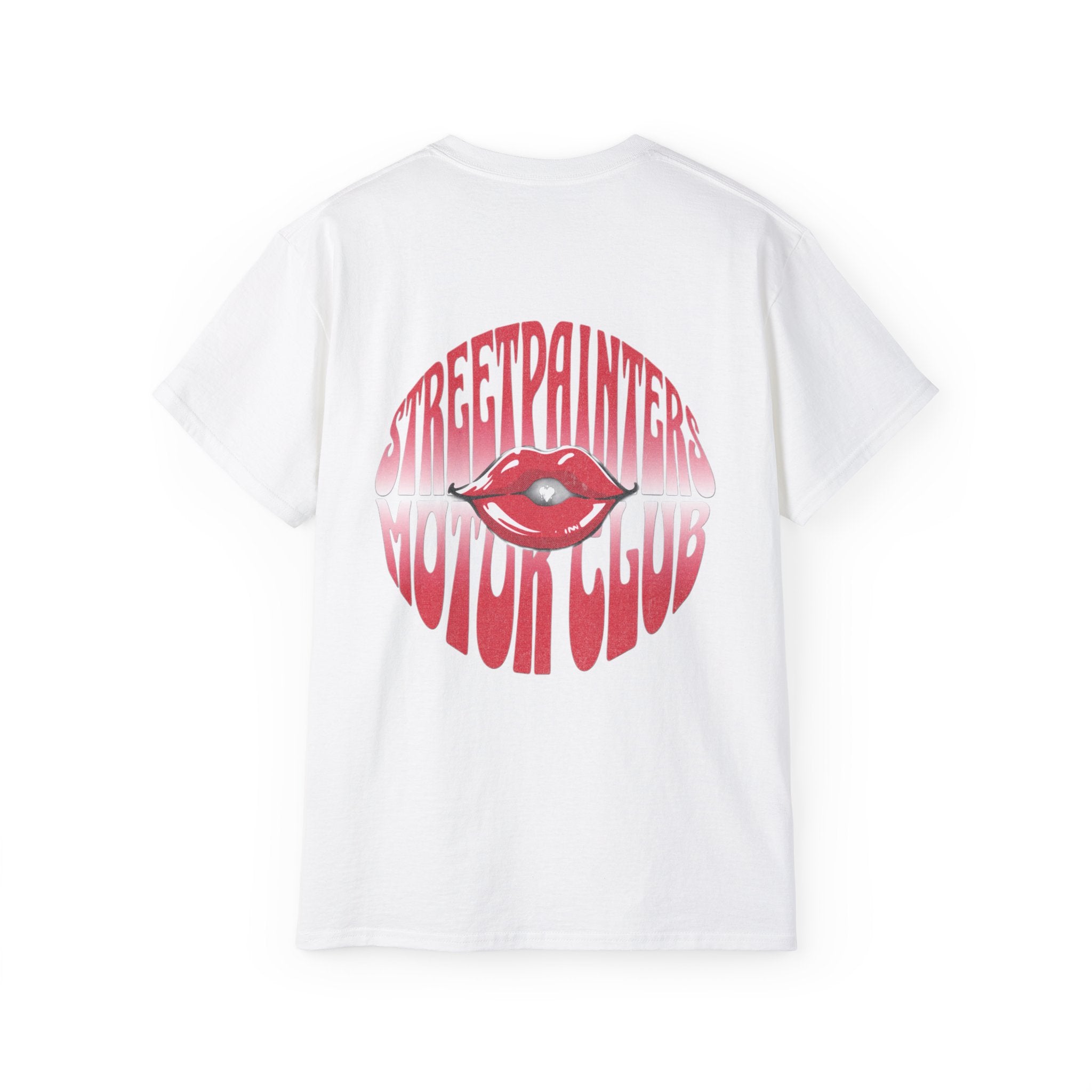 Street painters  Lip Graphic Tee — "Streetpainters Motor Club" Retro Red Logo T‑Shirt