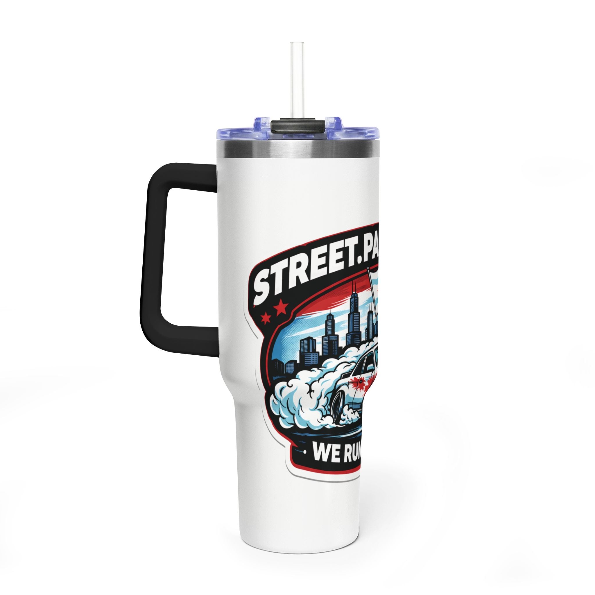 Street Painters 40oz Vacuum Tumbler – We Run The Races Car Design