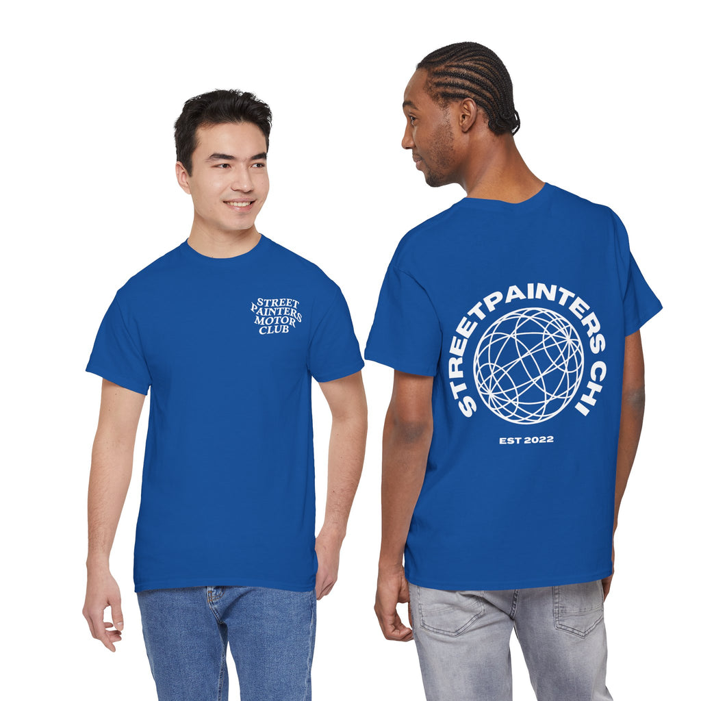 Streetpainters Club Tee — Graphic Black Globe T-Shirt (EST 2022)