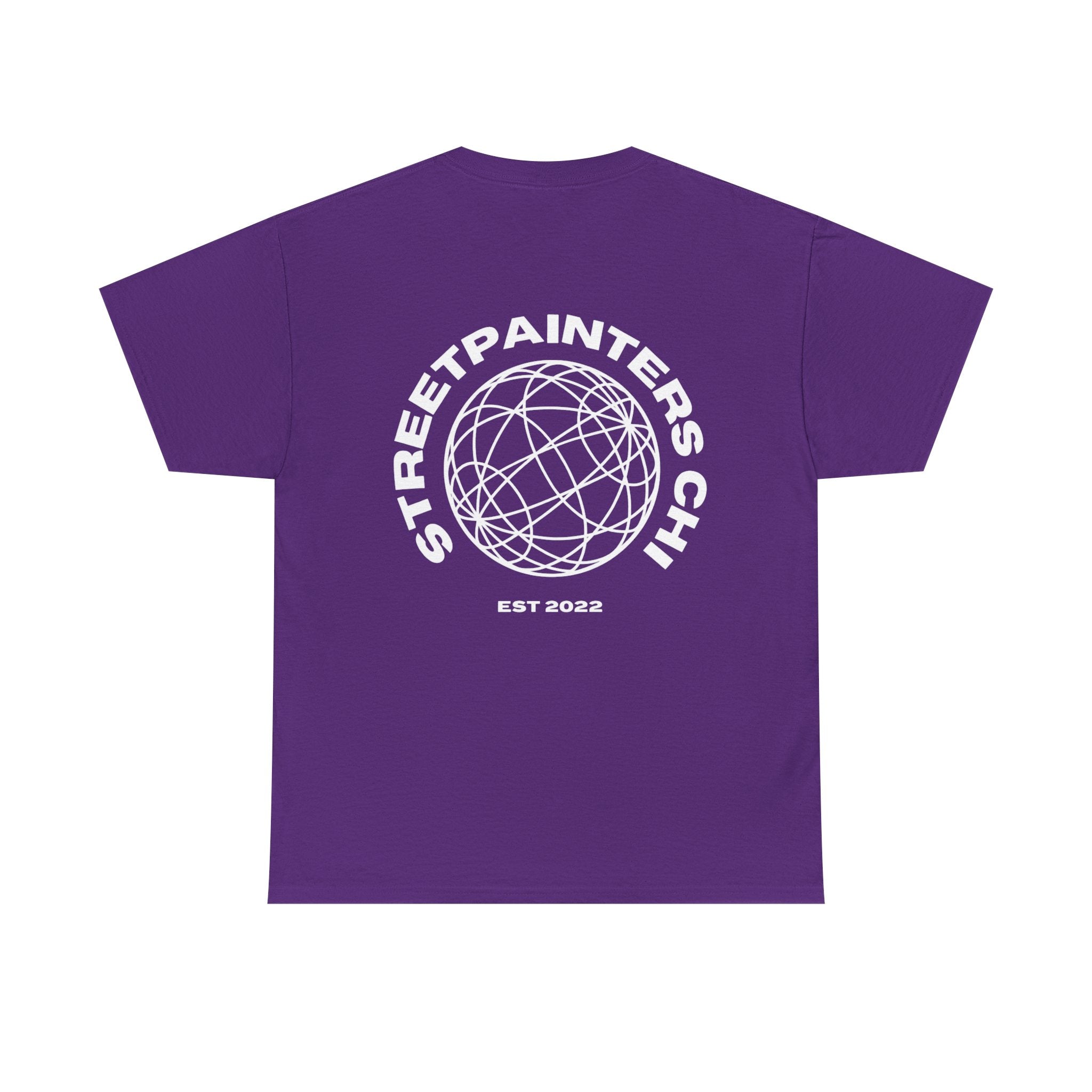 Streetpainters Club Tee — Graphic Black Globe T-Shirt (EST 2022)