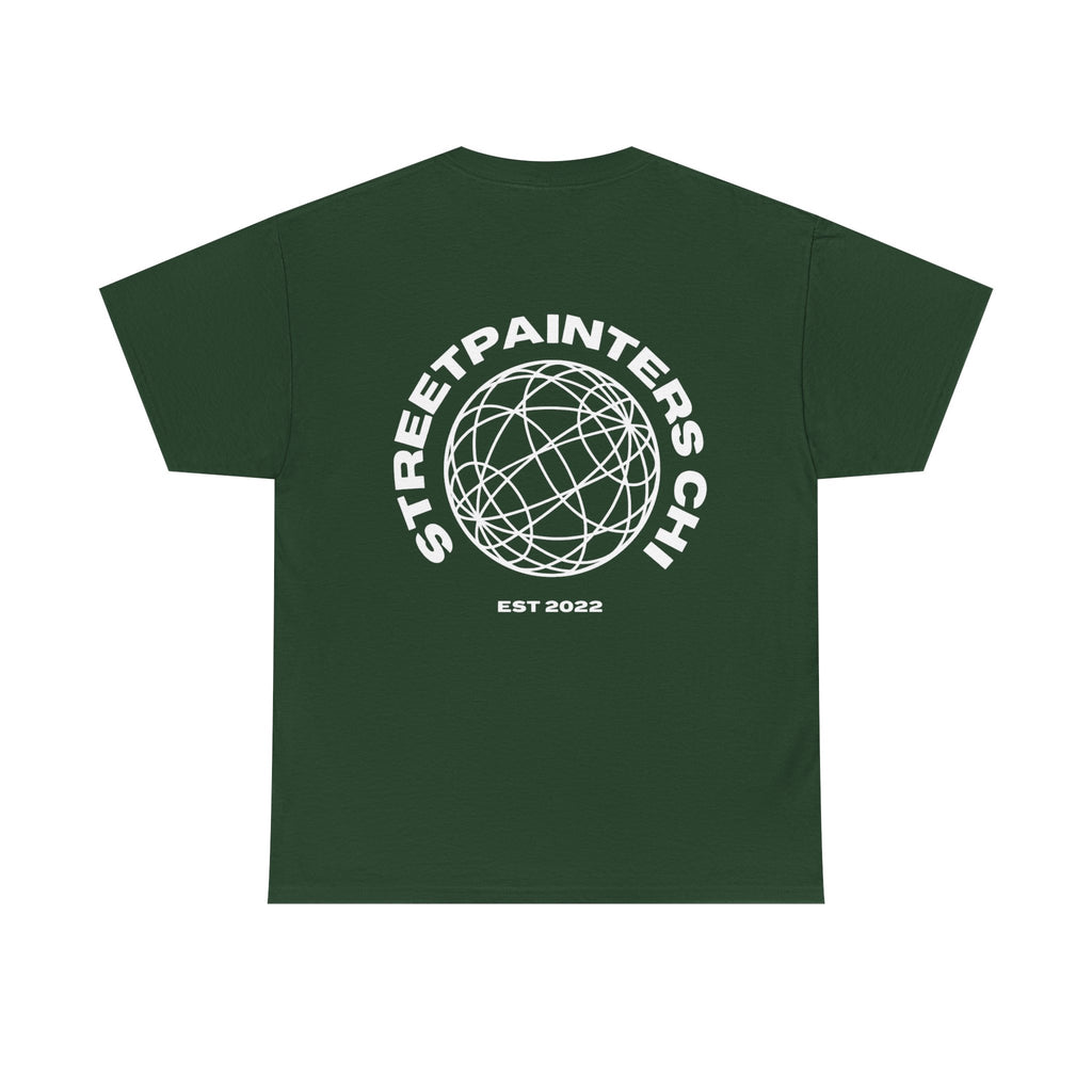 Streetpainters Club Tee — Graphic Black Globe T-Shirt (EST 2022)