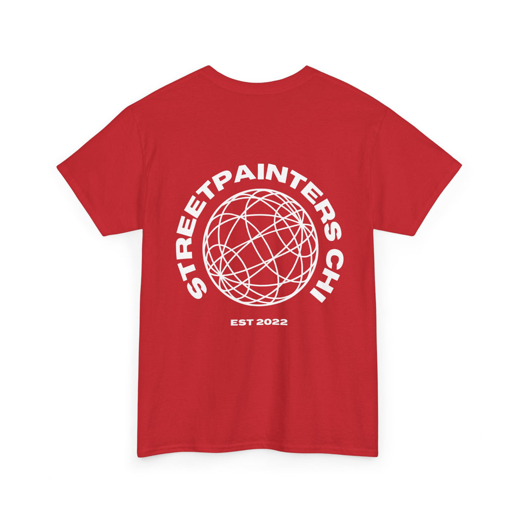 Streetpainters Club Tee — Graphic Black Globe T-Shirt (EST 2022)