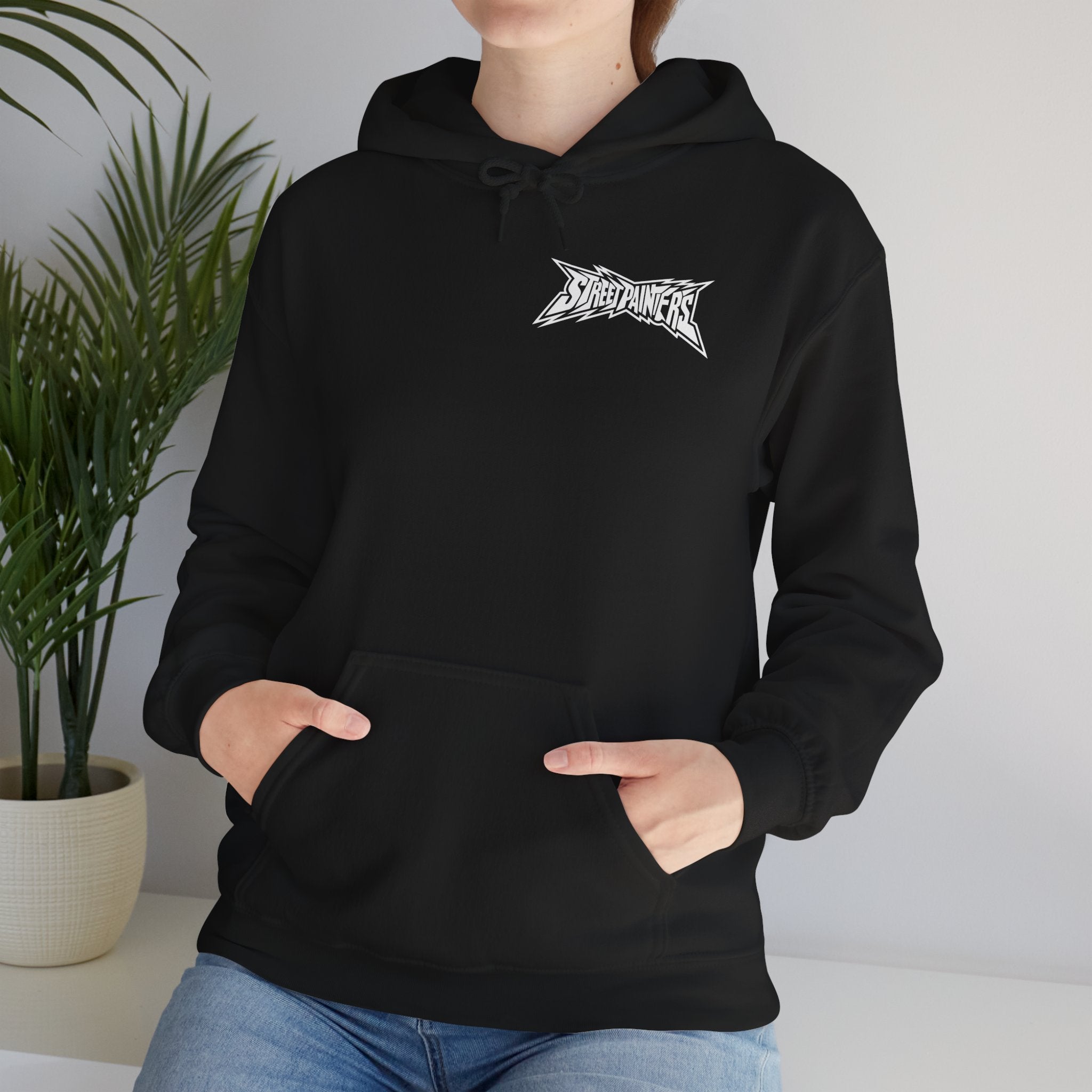 Street Painters Motor Club Hoodie | Graphic Logo Black Pullover